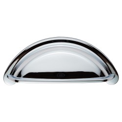Polished Chrome Cup Handle | 76mm Centres 