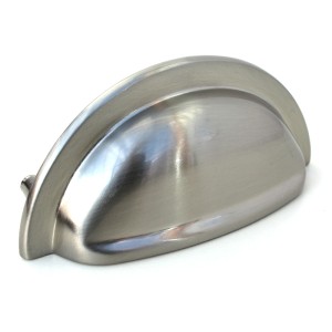 Stainless Steel Cabinet Cup Pull Handle - 92mm | 76mm Centres 