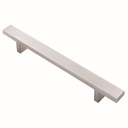 Stainless Steel Rectangular Section T-Bar Handle - 128mm Centres