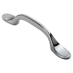 Polished Chrome Shaker Style Cabinet Handle - 76mm Centres