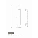 Satin Nickel Slim Bar Cabinet D Handle | 160mm Centres