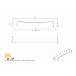 Curva Satin Nickel Cabinet Bow Handle - 160mm Centres