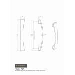 Valetta Satin Nickel Bow Cabinet Handle - 160mm Centres