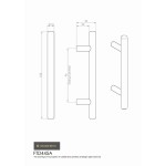 Satin Nickel T-Bar Cabinet Handle - 96mm Centres