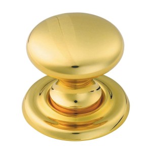 Victorian Knob 32mm - Polished Brass