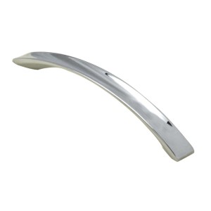 Concave Bow Handle - Polished Chrome - 160mm Centres