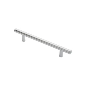 Polished Chrome T-Bar Cabinet Handle - 128mm Centres