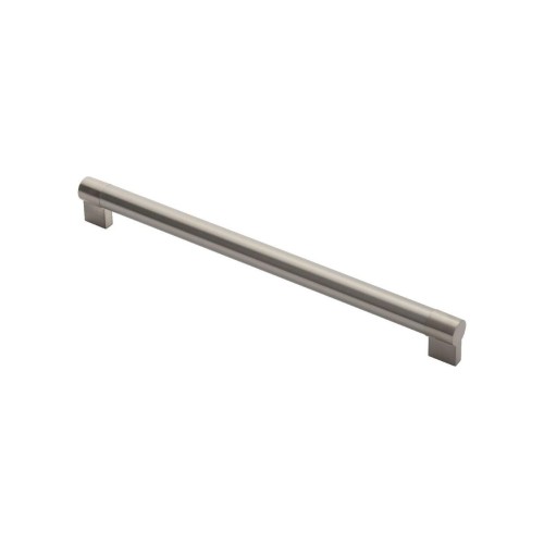 Large Keyhole Bar Handle - Satin Nickel/Stainless Steel - 352mm Centres