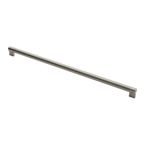 Large Keyhole Bar Handle - Satin Nickel/Stainless Steel - 608mm Centres