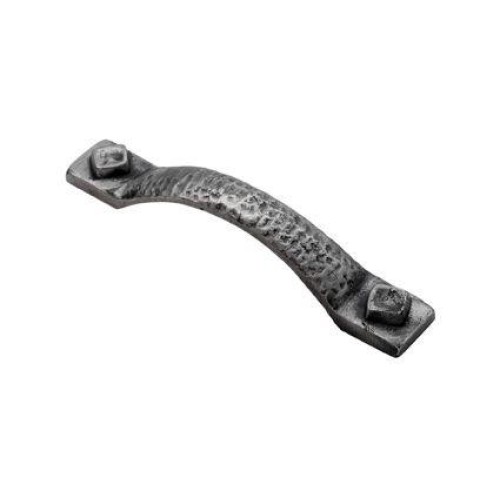 Hammered Pewter Finish Cabinet Handle - 128mm Centres
