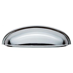 Shaker Polished Chrome Cup Handle - 96mm Centres