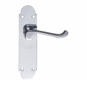 Polished Chrome Victorian Scroll Door Handles